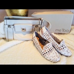 Me Too Yenn Laser Cut Nubuck Leather Flat